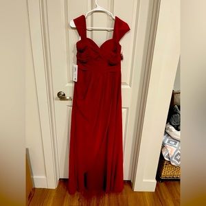 Burgundy Formal/Bridesmaid Dress Size 8